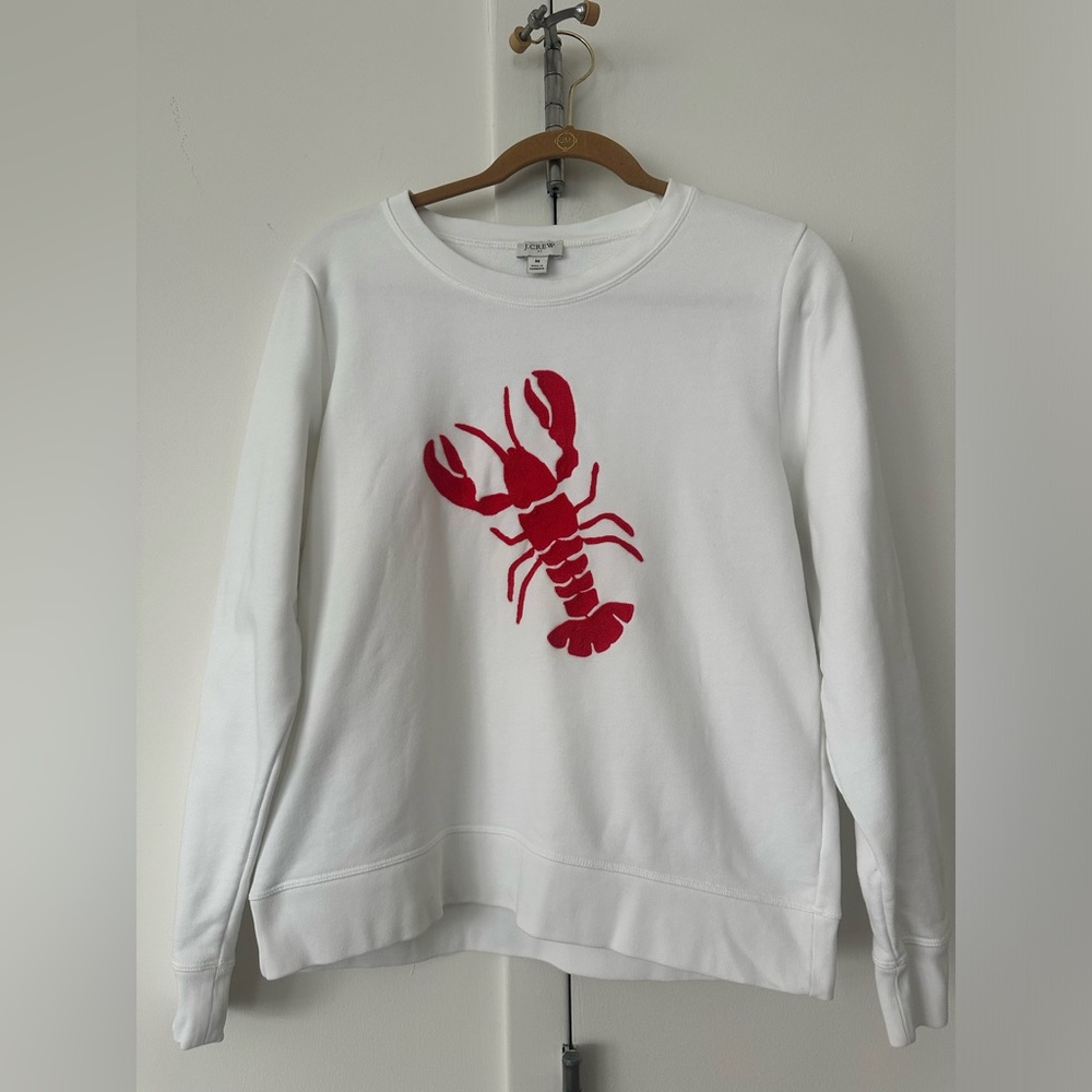 Jcrew lobster sweatshirt, size medium